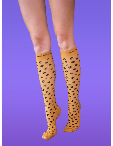 Chaussettes de contention LÉOPARD - Les Sans-calottes Chaussettes de contention LÉOPARD - Les Sans-calottes