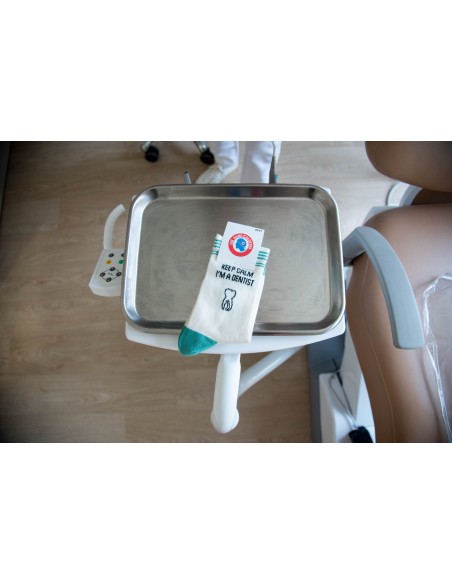 Chaussettes Keep calm i'm a Dentist, Vertes