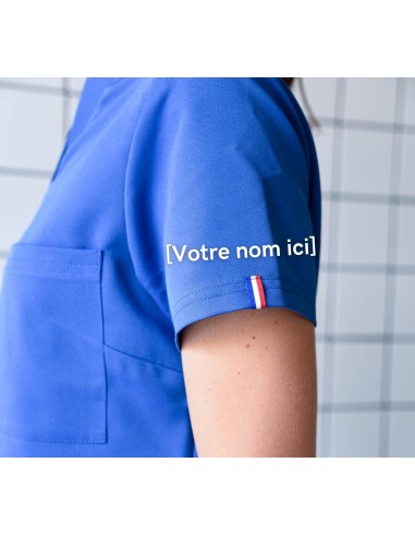 Broderie de votre nom sur la manche gauche